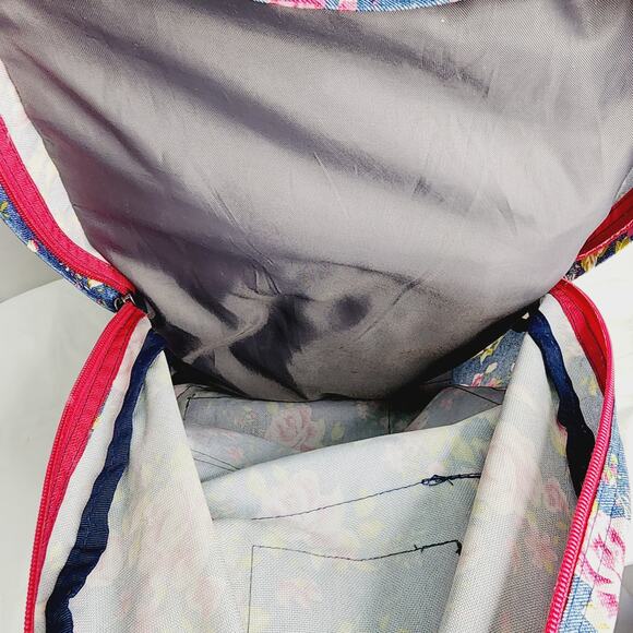 Trans By Jansport  Pink Floral Rose Big Student College Backpack Lots of Pockets - Picture 14 of 15